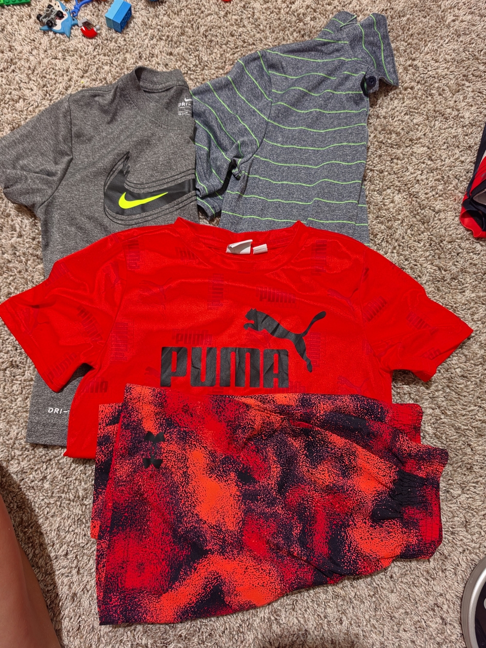 Puma Red Graphic Logo Short Sleeve Tee